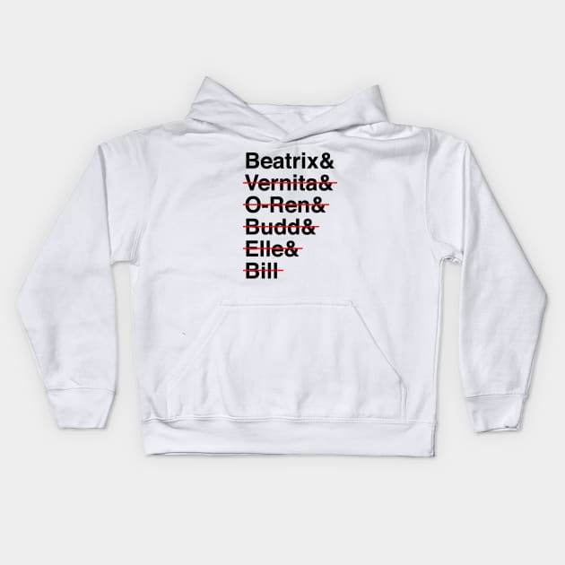 Helvetica Kill Bill Kids Hoodie by Woah_Jonny